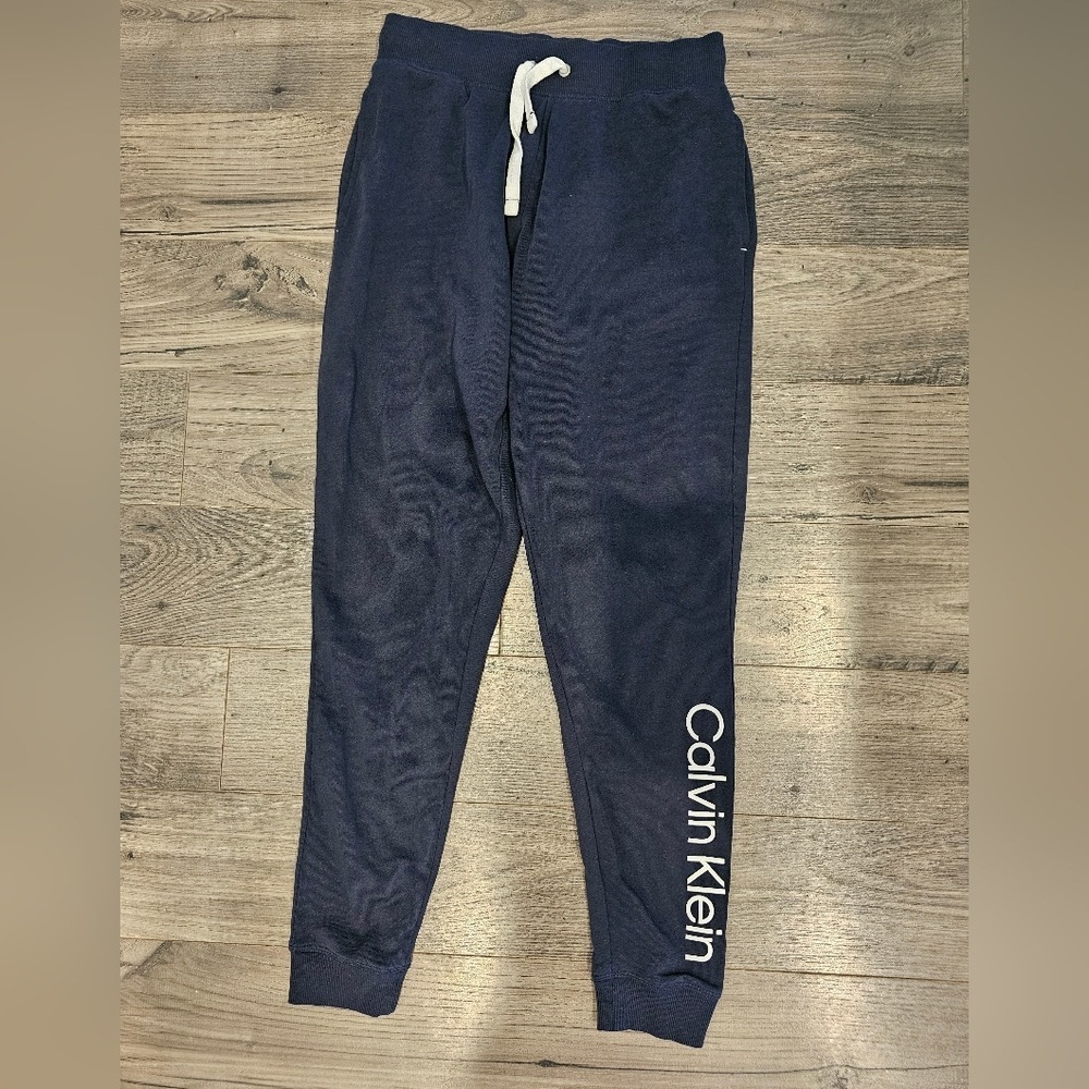 Womens szS Calvin Klein Joggers Lounge Pants Black Casual Comfy Weekend Cozycore